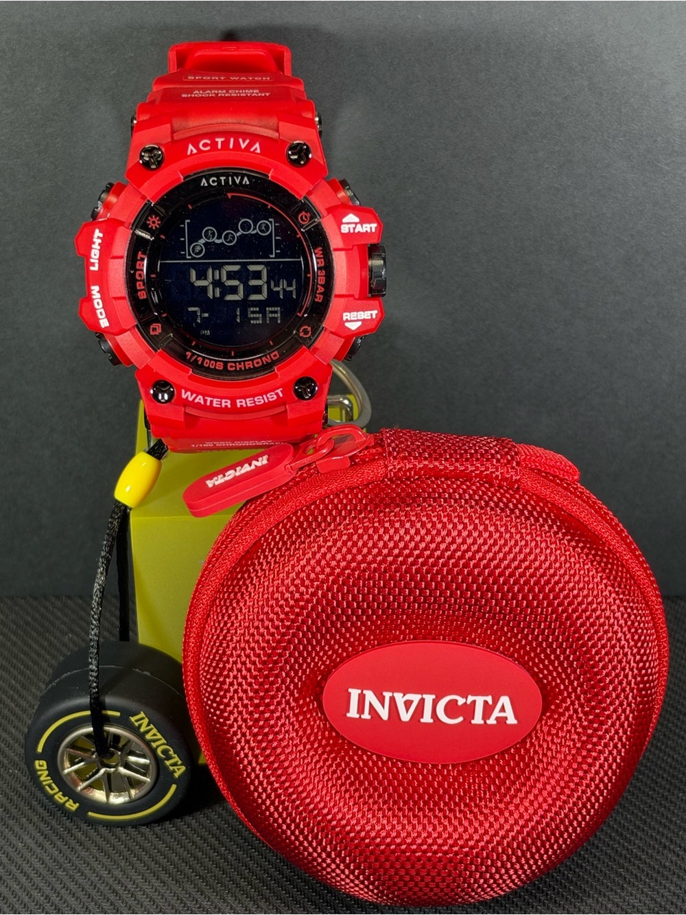 Activa Rally Edition X Invicta Digital Watch 50mm Red ACW-GA-M-104